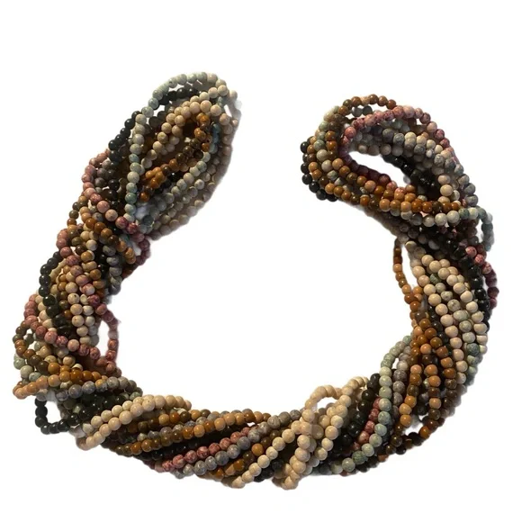 F*cking Wild Multi-Strand 8 Earthy Twister Beads-make It Your Own Creation - Picture 1 of 4